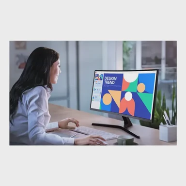 SAMSUNG Monitor LS27D390GAUXEN, 27", VA, FHD, crni